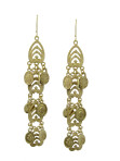 Feather Milagro Earrings (Gold)