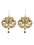 Royal Queen Earrings (Gold/Jet)
