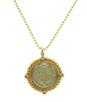 San Benito Charm Necklace (Gold/Clear)