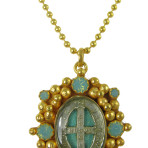 San Benito Charm (Gold/Pacific Opal/Clear)