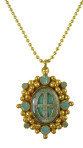 San Benito Charm (Gold/Pacific Opal/Clear)