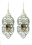 Tribal Diamond Earrings (Silver/Golden Shadow)