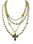 Multi Mixed Magdalena  Gold/Antique Brass/Multi Stones