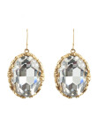 Crystal Earrings  (Gold/Clear)