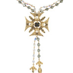 Evil Lasso Necklace  (Gold/Black Diamond)